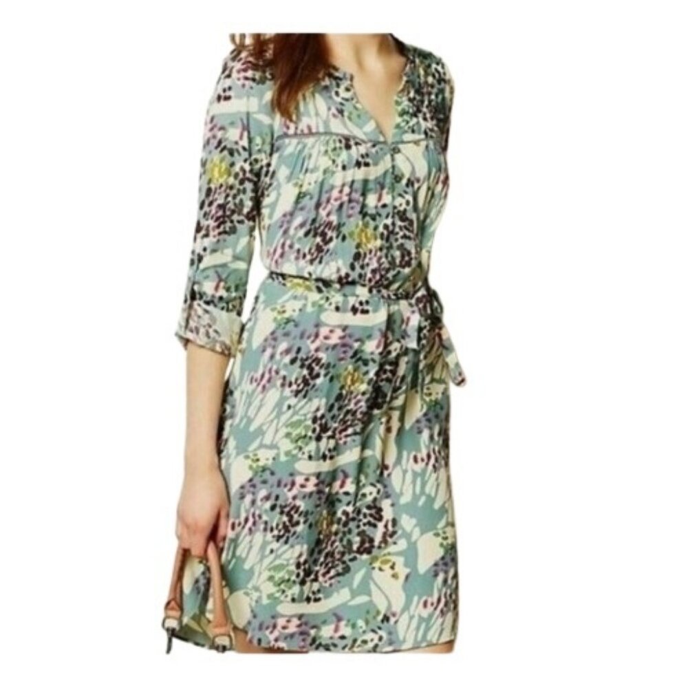 Dolan left coast cupro floral shift sundress size M